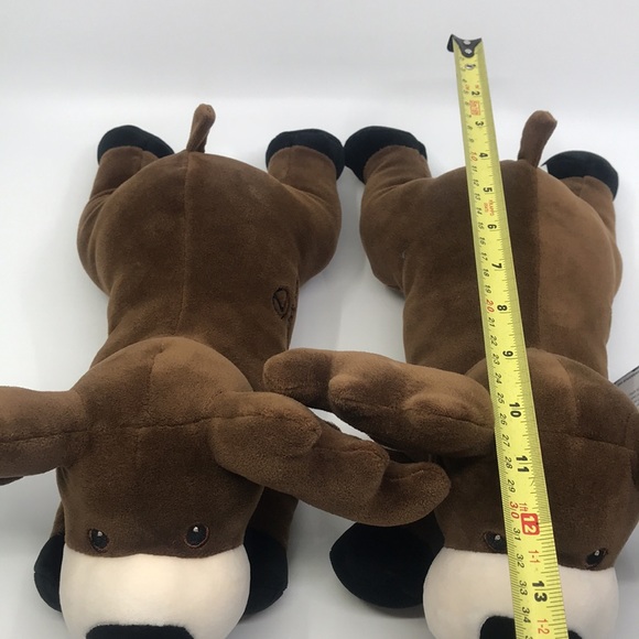 Turbo The Moose Plush Lexus Brown Moose Stuffed Animal Lot of 2 - Picture 8 of 8